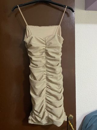 Vestido XS / S  fiesta dorado noche vieja 