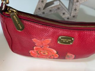 Bolso Michael Kors Rojo con Diseño Floral