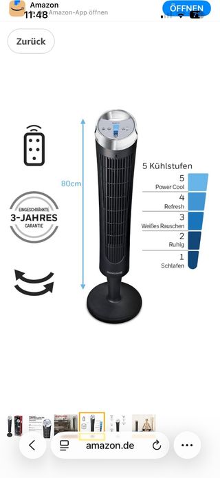 Ventilador Torre Honeywell HY254E