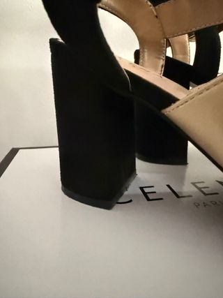 Zapatos de fiesta Celena negros/dorados talla 39