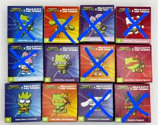 Hello Kitty x TMNT McDonald's Figuras