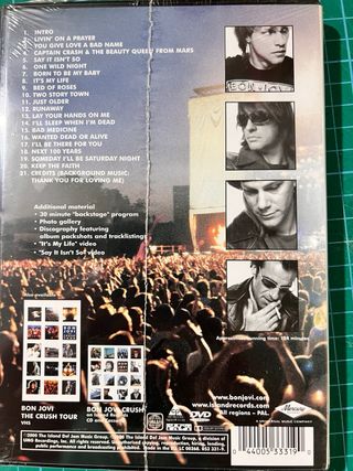 Bon Jovi - The Crush Tour DVD- Nuevo Precintado