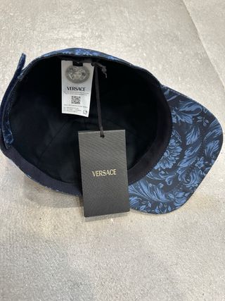 Gorra Versace Azul Estampada