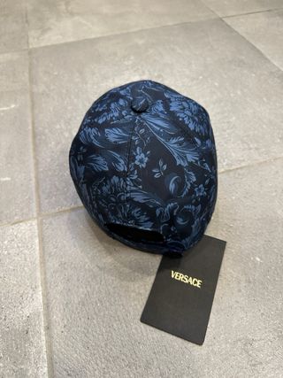 Gorra Versace Azul Estampada