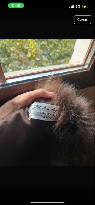 Chaquetón de zorro plateado