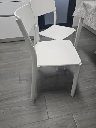 4 Sillas Ikea Polipropileno Blanco