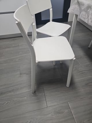 4 Sillas Ikea Polipropileno Blanco