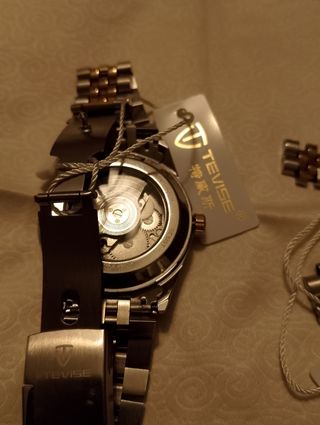 Orologio Tevise Automatico Date Just Blu Oro