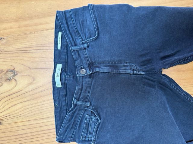 Vaqueros Mango azul marino