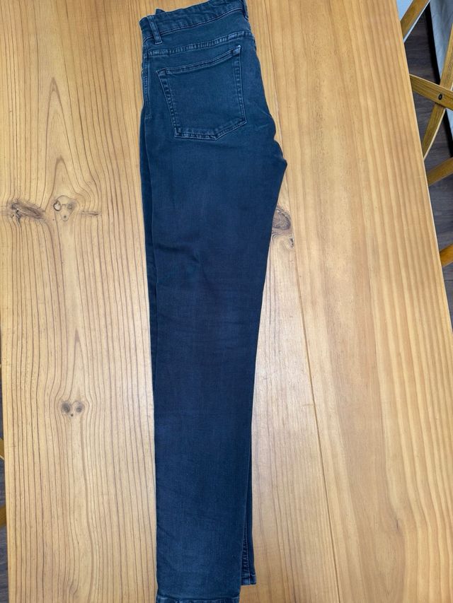 Vaqueros Mango azul marino