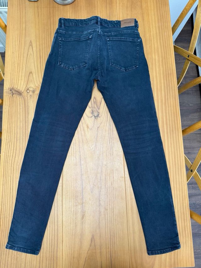 Vaqueros Mango azul marino