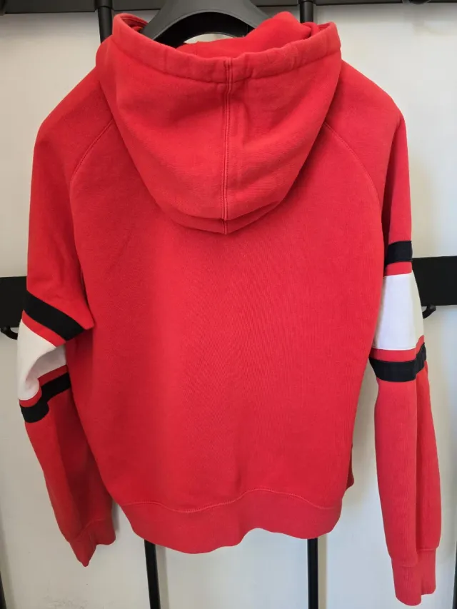 Felpa Nike Air con cappuccio zip rossa