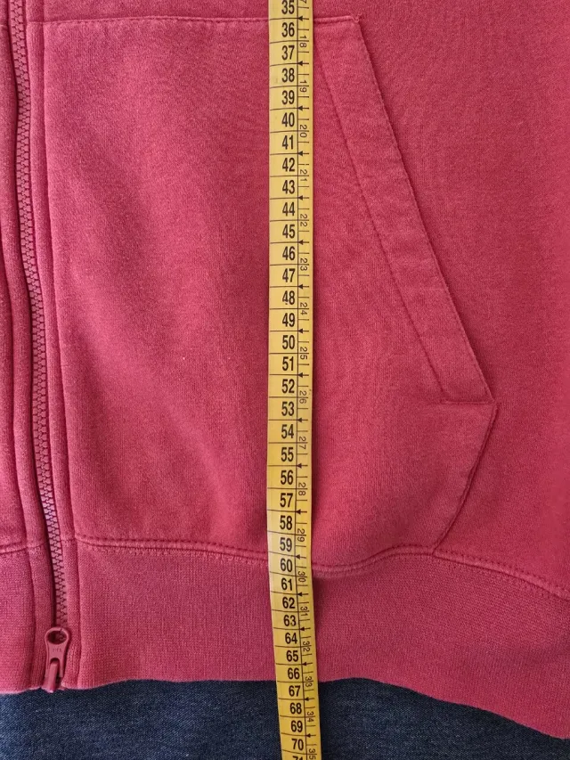 Felpa Nike Air con cappuccio zip rossa