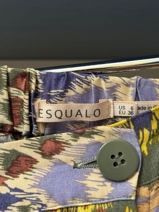 Falda larga italiana Esqualo estampado paisley