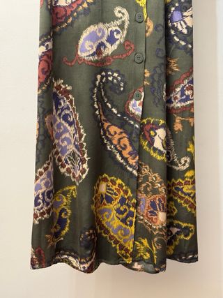 Falda larga italiana Esqualo estampado paisley