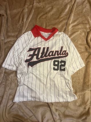 Camiseta Bershka estilo béisbol Atlanta 92