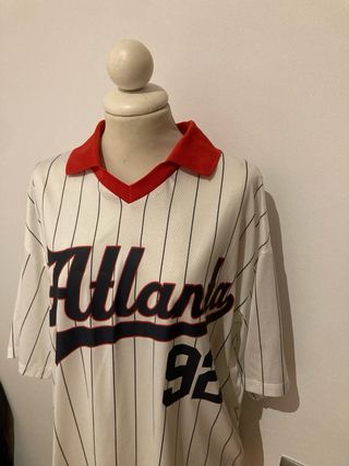 Camiseta Bershka estilo béisbol Atlanta 92