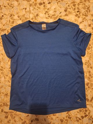 Camiseta deportiva azul marino talla 14-15 años