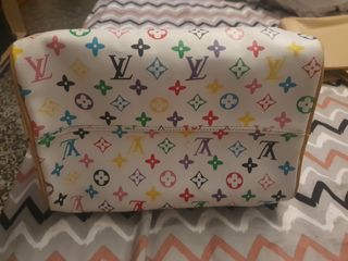 Bolso vintage Louis Vuitton multicolor blanco