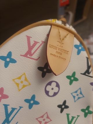 Bolso vintage Louis Vuitton multicolor blanco