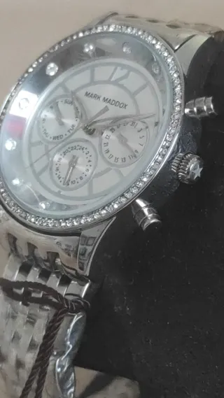 Reloj Mark Maddox Mujer Plata Nuevo