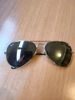 Gafas de Sol Ray-Ban Aviator Plata/Negro