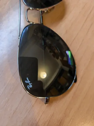 Gafas de Sol Ray-Ban Aviator Plata/Negro
