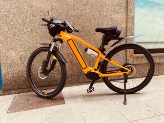 Bicicleta Eléctrica Rockrider E-Expl 520 Naranja