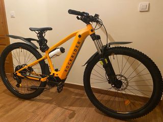 Bicicleta Eléctrica Rockrider E-Expl 520 Naranja
