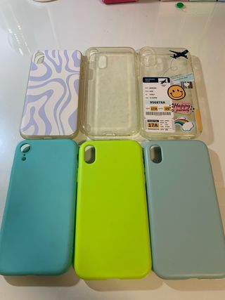 Funda móvil azul claro. iPhone Xr