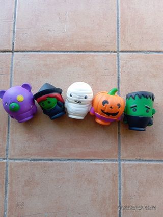 Set 5 Halloween Squishy Toys