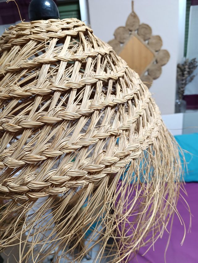 Lámpara Techo Yute Grande 50x50 Maison du Monde