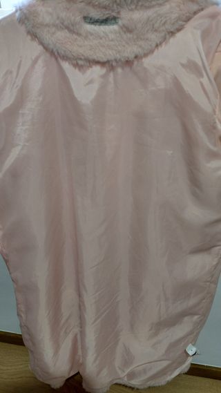 Abrigo Zara Trafaluc Rosa Talla M