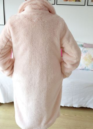 Abrigo Zara Trafaluc Rosa Talla M