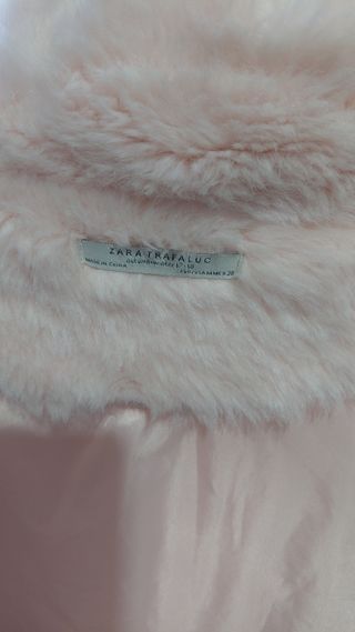 Abrigo Zara Trafaluc Rosa Talla M