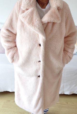 Abrigo Zara Trafaluc Rosa Talla M