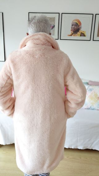 Abrigo Zara Trafaluc Rosa Talla M