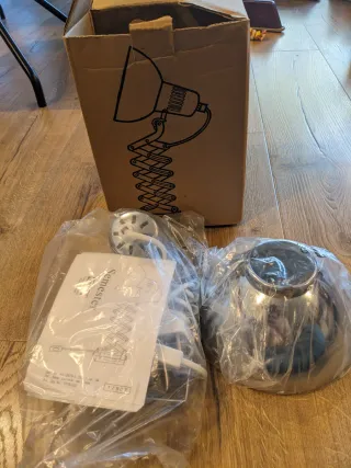 Lámpara Ikea "Semester" Cromada Vintage Sin Usar