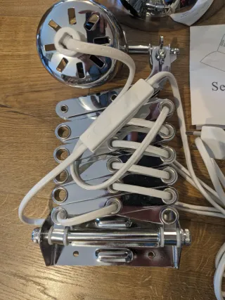 Lámpara Ikea "Semester" Cromada Vintage Sin Usar