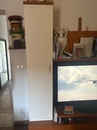 No envíos. Mueble salón modular roble claro vitrin