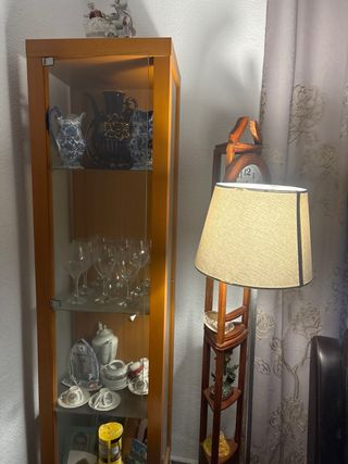 No envíos. Mueble salón modular roble claro vitrin