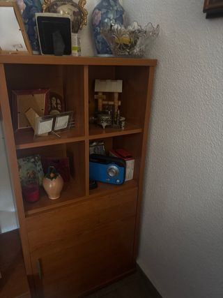 No envíos. Mueble salón modular roble claro vitrin