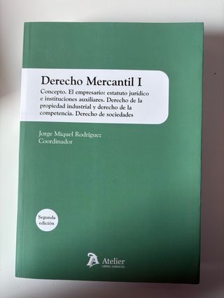 Derecho mercantil I. Concepto. El empresario: e...