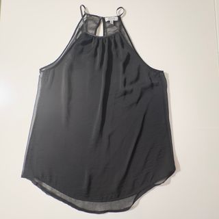 Top Bershka Negro Transparente