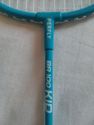 Raqueta de bádminton azul