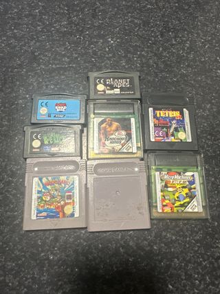 Lote 5 Juegos Game Boy Color y 3 Game Boy Advance