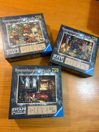 Pack 3 Puzzles Ravensburger Escape 759 piezas
