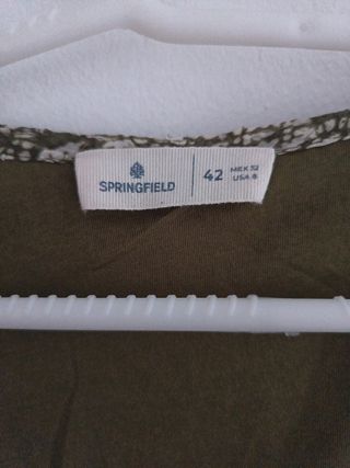 Vestido verde estampado floral