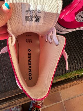 Converse plataforma fucsia talla 37.5