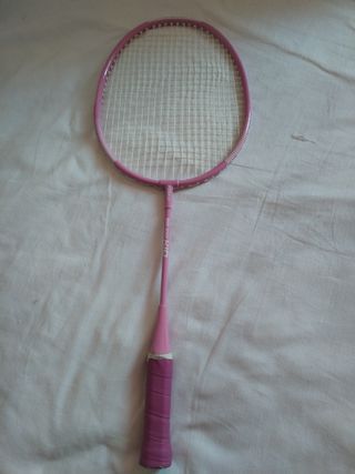 Raqueta de bádminton rosa para niños